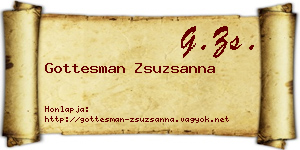 Gottesman Zsuzsanna névjegykártya